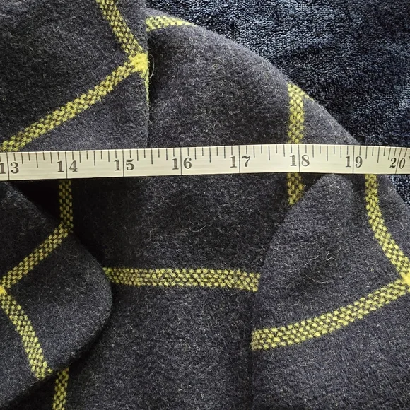 Bread n Butter Modern Cropped Check Wool Coat Size M - Picture 15 of 16